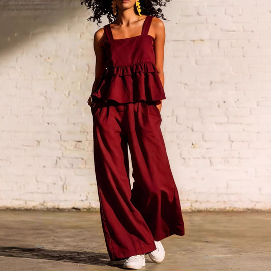 Loose-fit Camisole And Pants Set