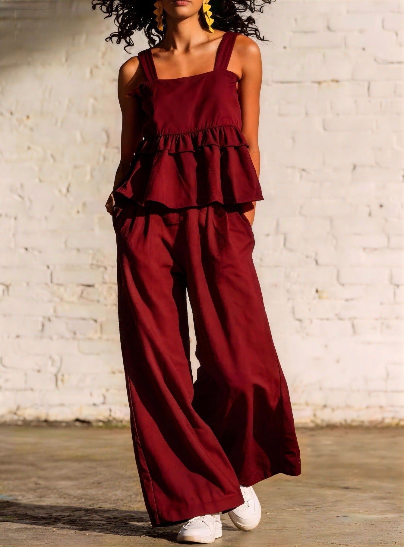 Loose-fit Camisole And Pants Set