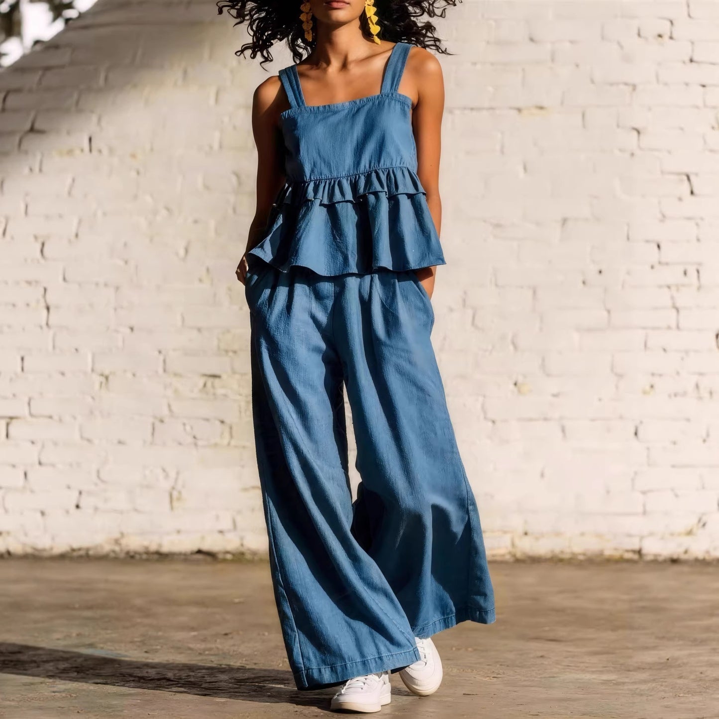 Loose-fit Camisole And Pants Set
