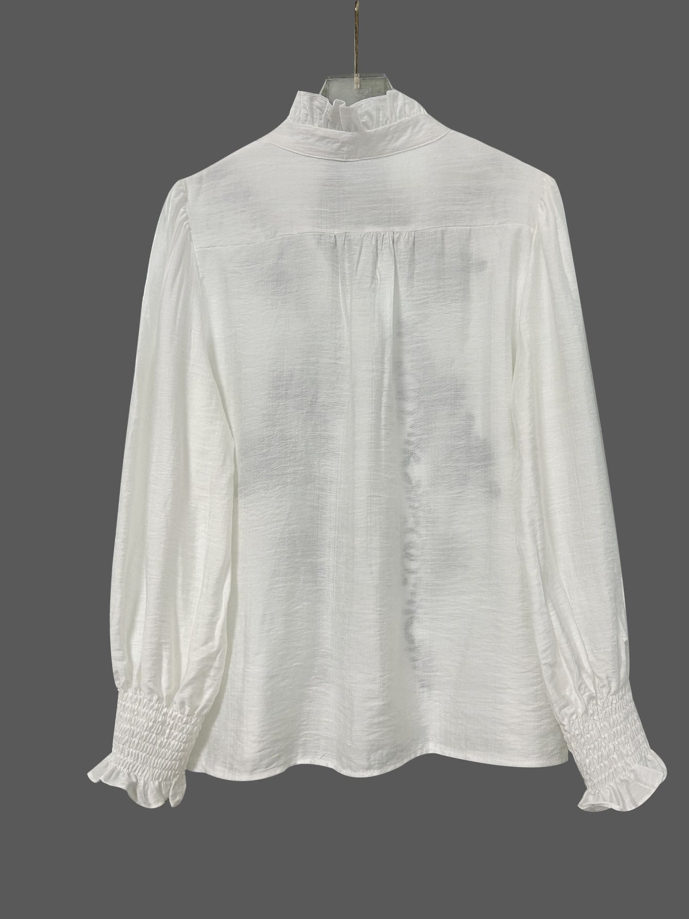 V-neck Floral Embroidery Womens Shirt